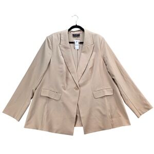 Lane Bryant NEW Perfect Drape One-Button Blazer Career Business Lightweight 24